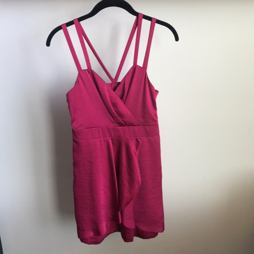 BCBG satin cocktail dress